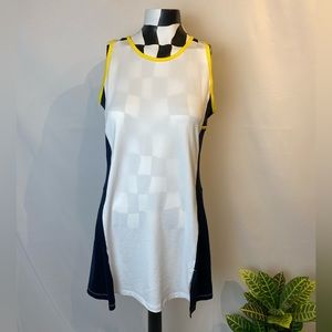 Prince Tennis Dress (University of Michigan colors/navy white and yellow)